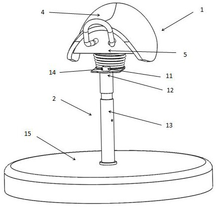 Seat for controlling VR first-person viewing angle main body and control method