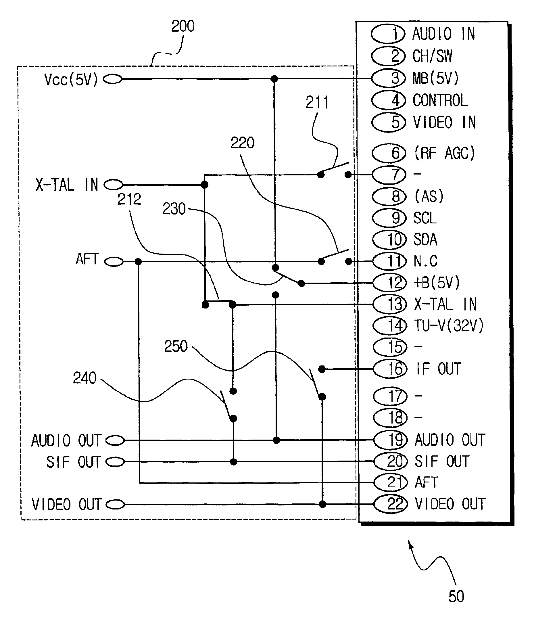 Tuner block for use in video signal receiving apparatus having modulator, tuner and IF/demodulator circuit