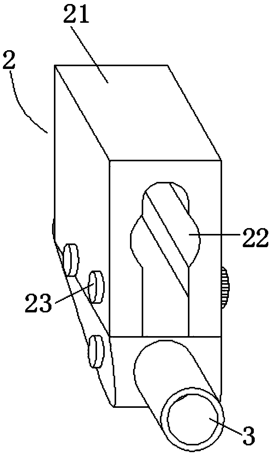 Shockproof hammer installed firmly