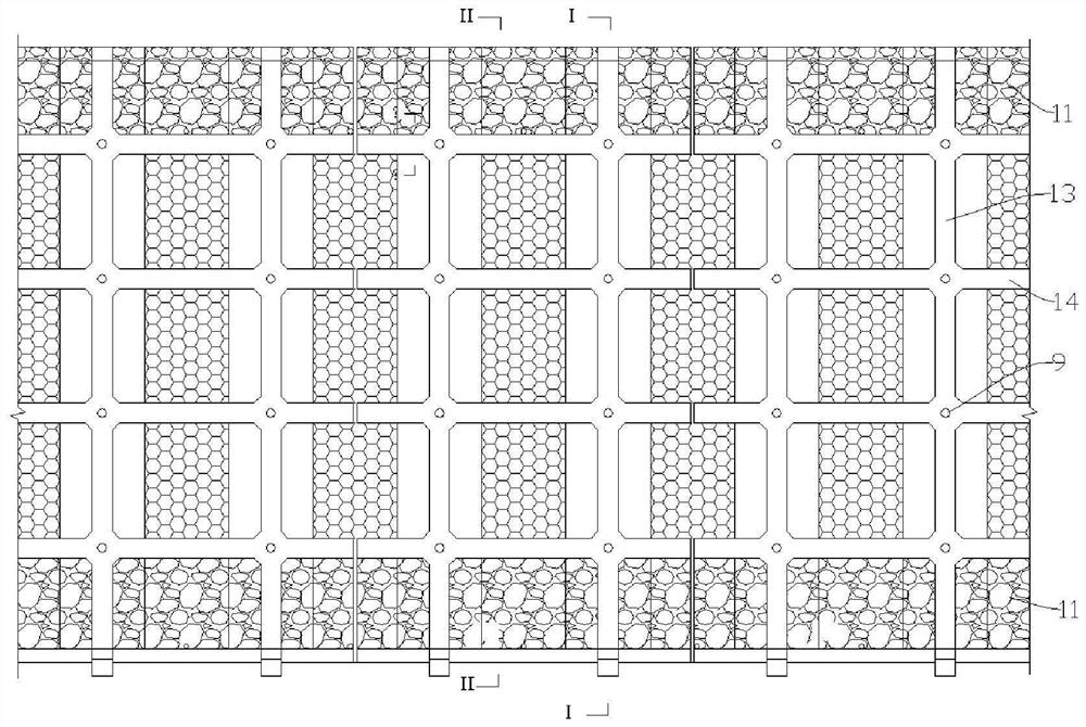 Composite side slope reinforcing structure