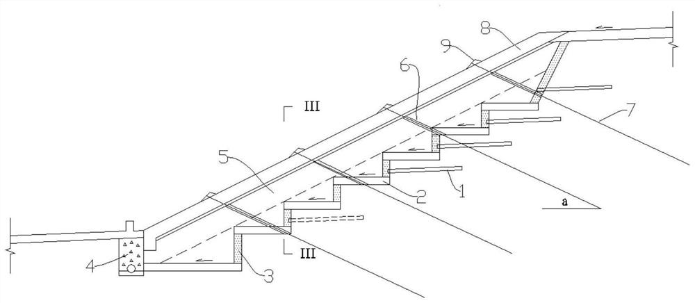 Composite side slope reinforcing structure