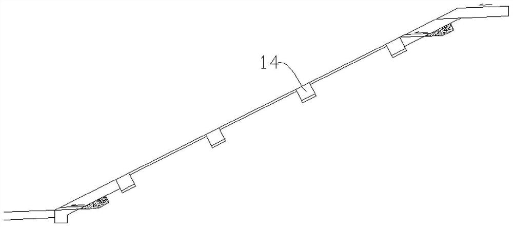 Composite side slope reinforcing structure