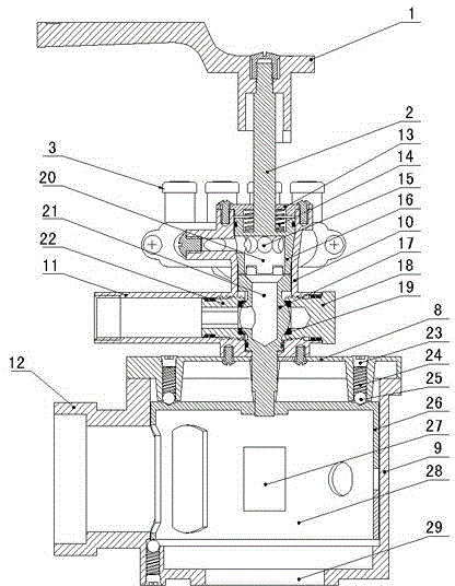 Four-stage power wind synchronous control valve