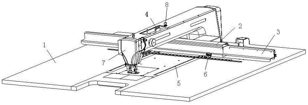 Template sewing machine achieving automatic adjustment of thread tension