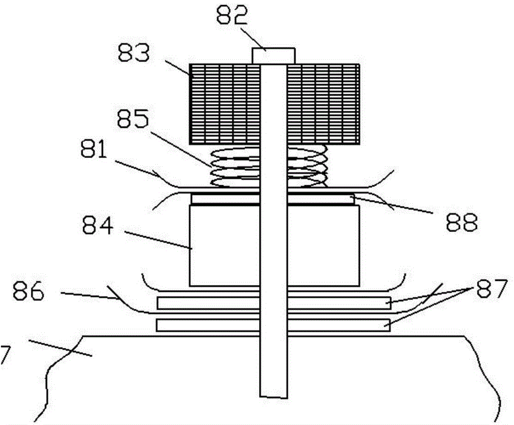 Template sewing machine achieving automatic adjustment of thread tension