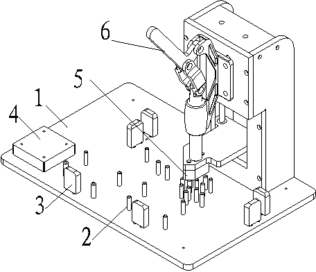 Main board north bridge cooling fin manual pressing device using method