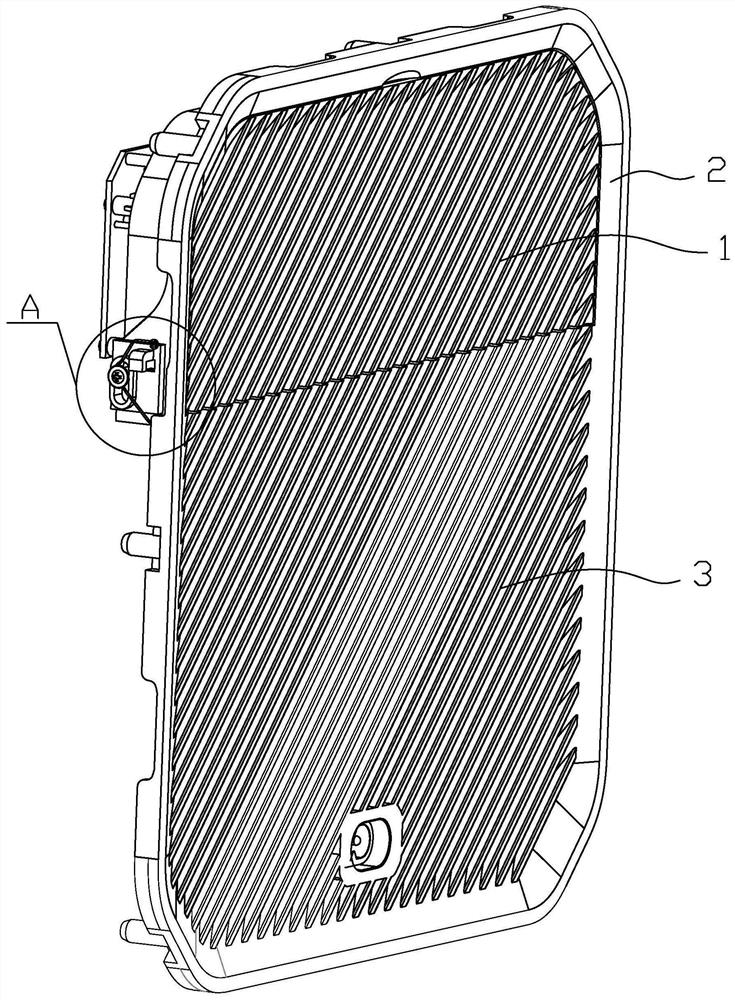 Overturning structure of loudspeaker box terminal door