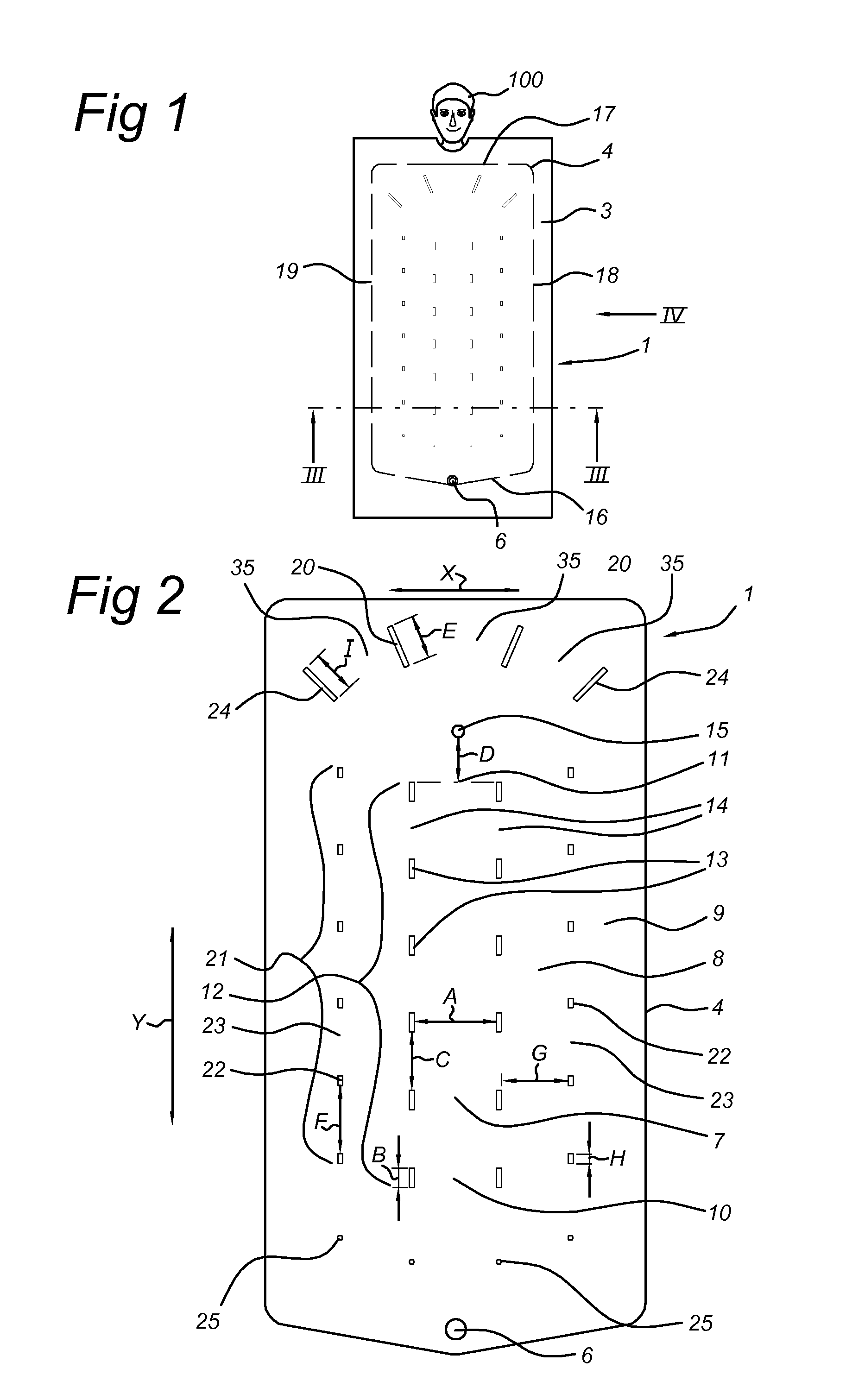 Device for conveying air to a person