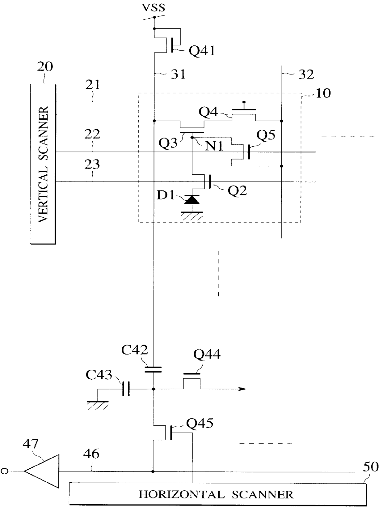 MOS type image sensor