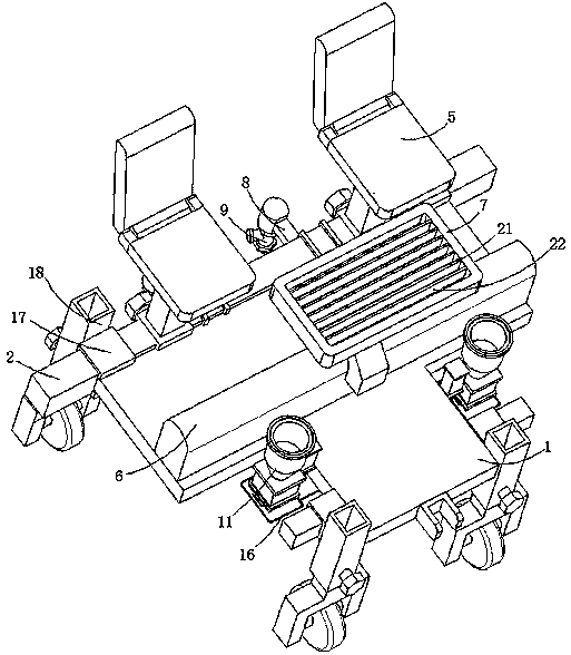 Chili transplanting and watering device for agricultural production