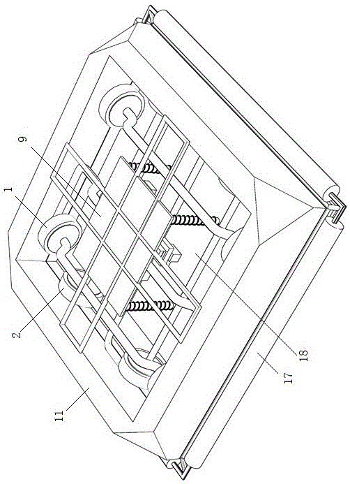 Self-suction movable-type massage device