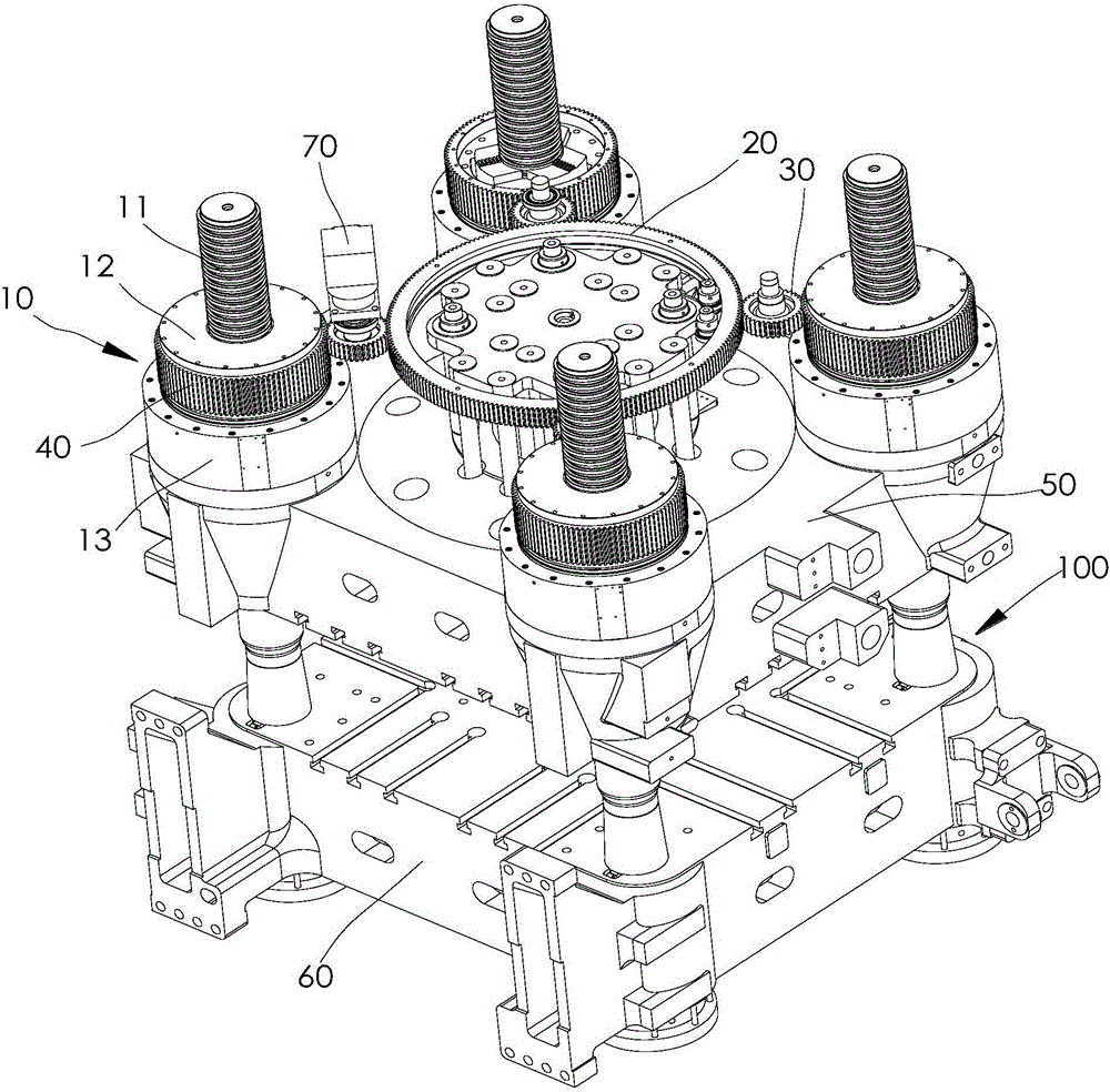 Pull rod locking device and clamping mechanism