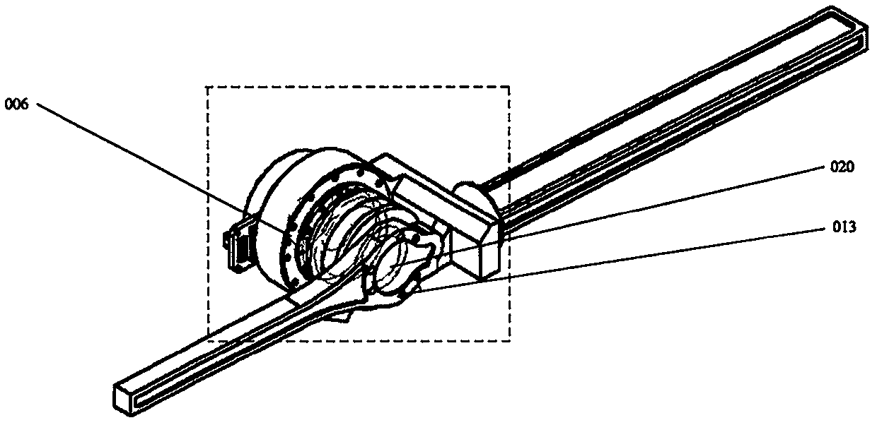 Modular knee joint of lower limb rehabilitation training robot