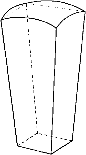 Curved-top total reflection type twice concentration and illumination balancing integration device