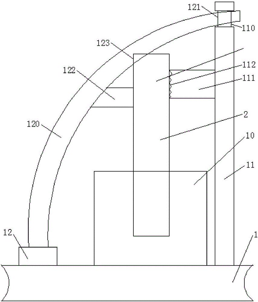 Memory bank fixing structure