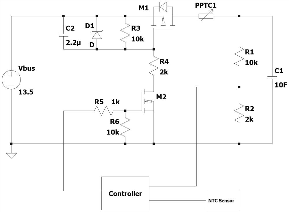 Constant-current charging circuit for super capacitor