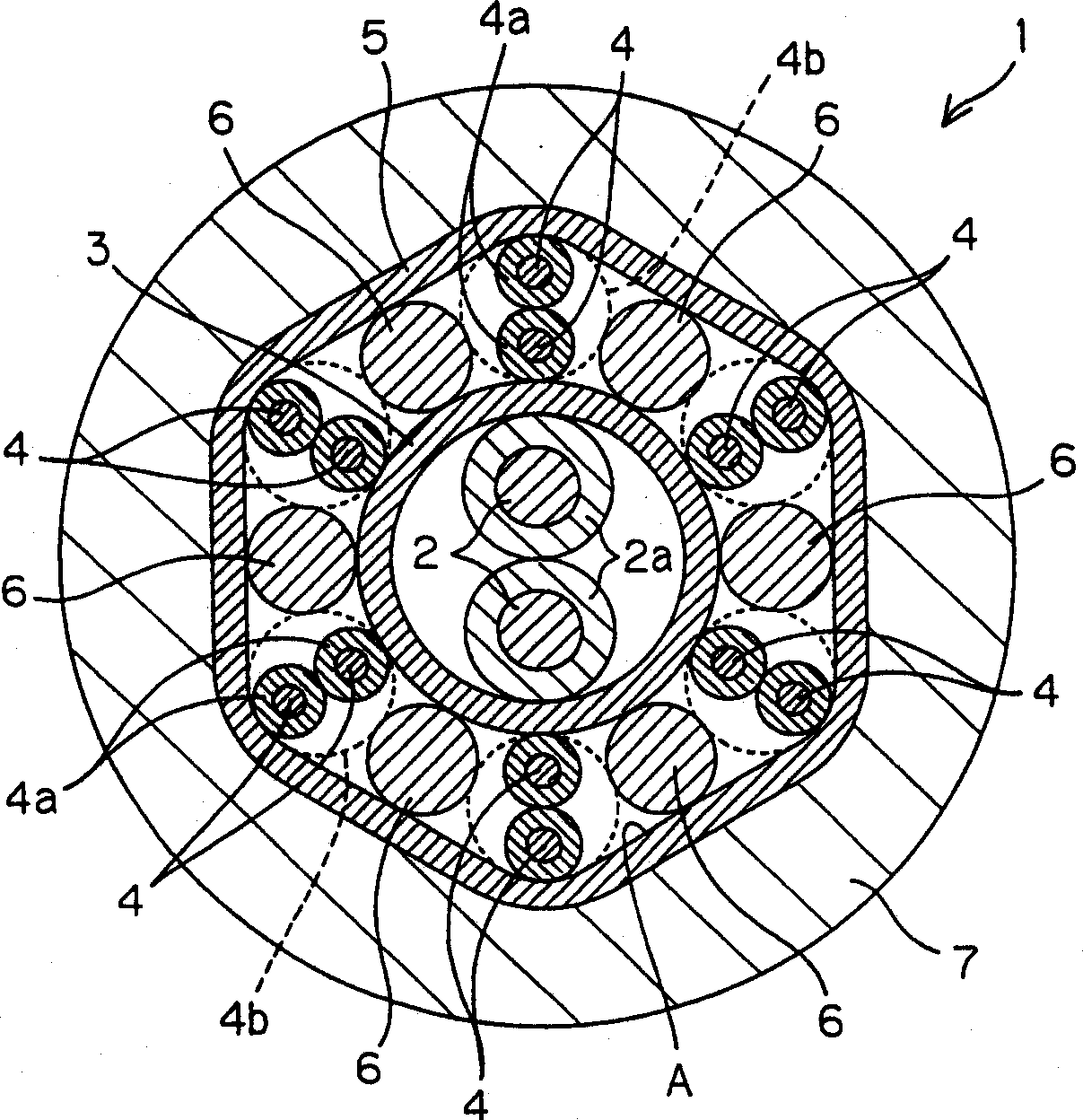 Balanced transmission shielded cable