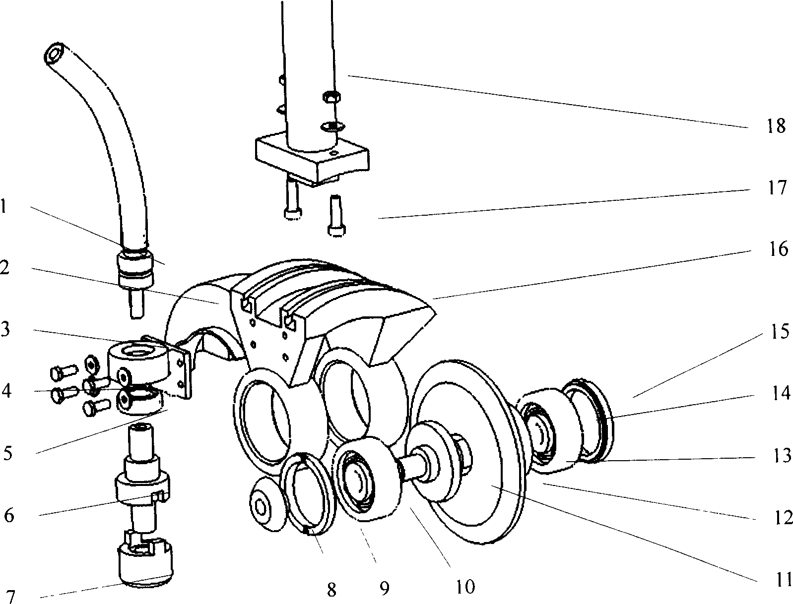 Numerically controlled inner tooth grinding head