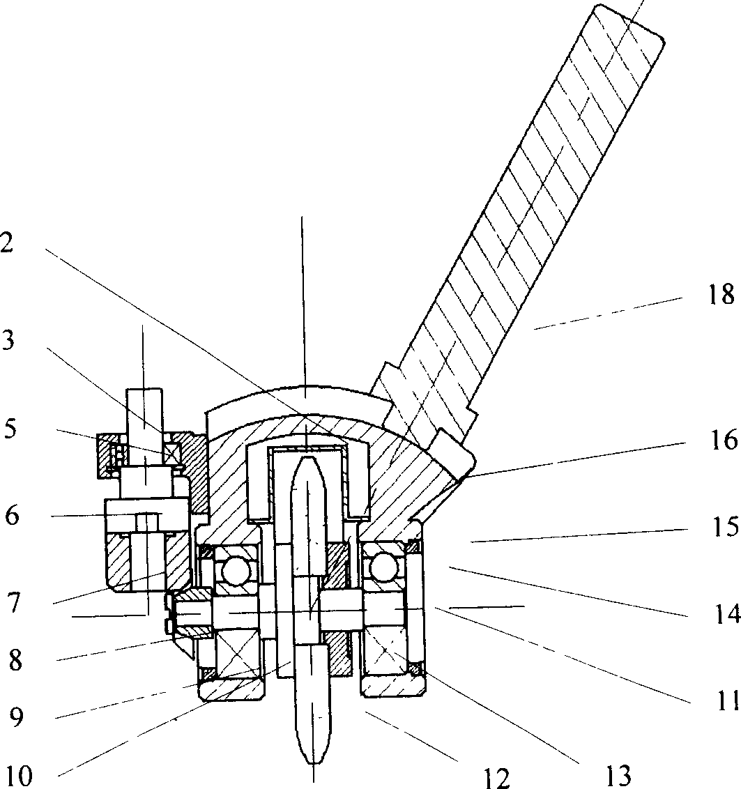 Numerically controlled inner tooth grinding head