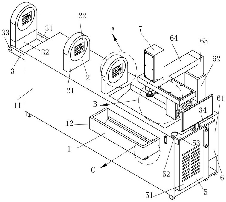 A multi-angle adjustable laser cutting machine