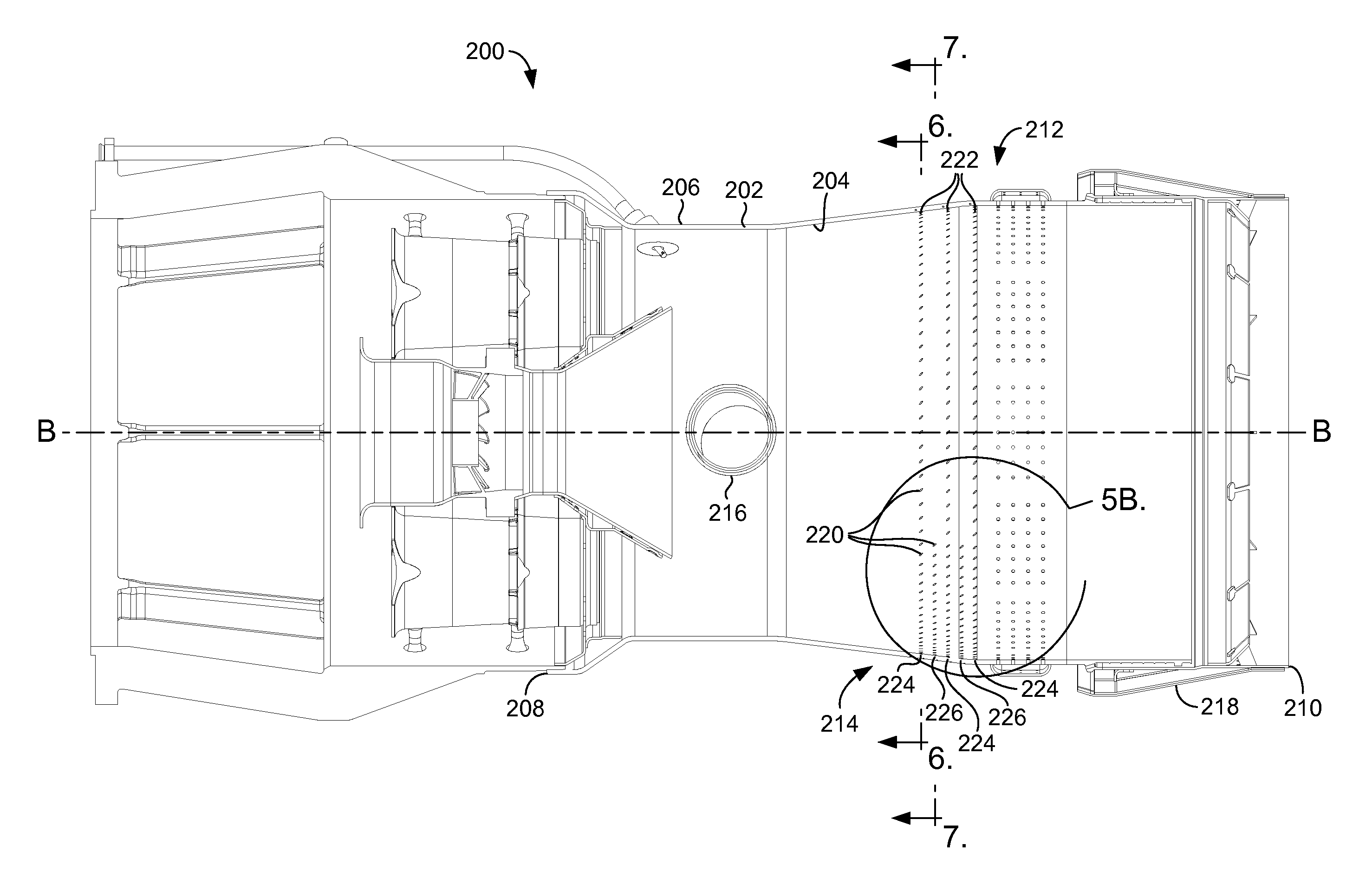 Combustion liner with bias effusion cooling