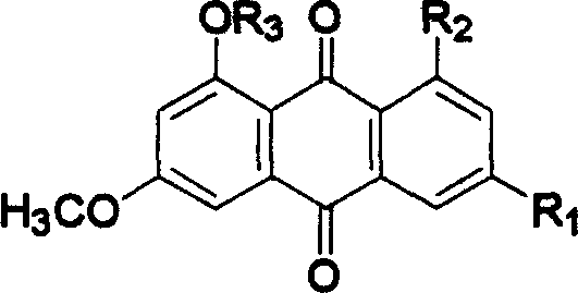 Hydroxyanthraquinone derivatives and their application in preparation of anticancer medicines