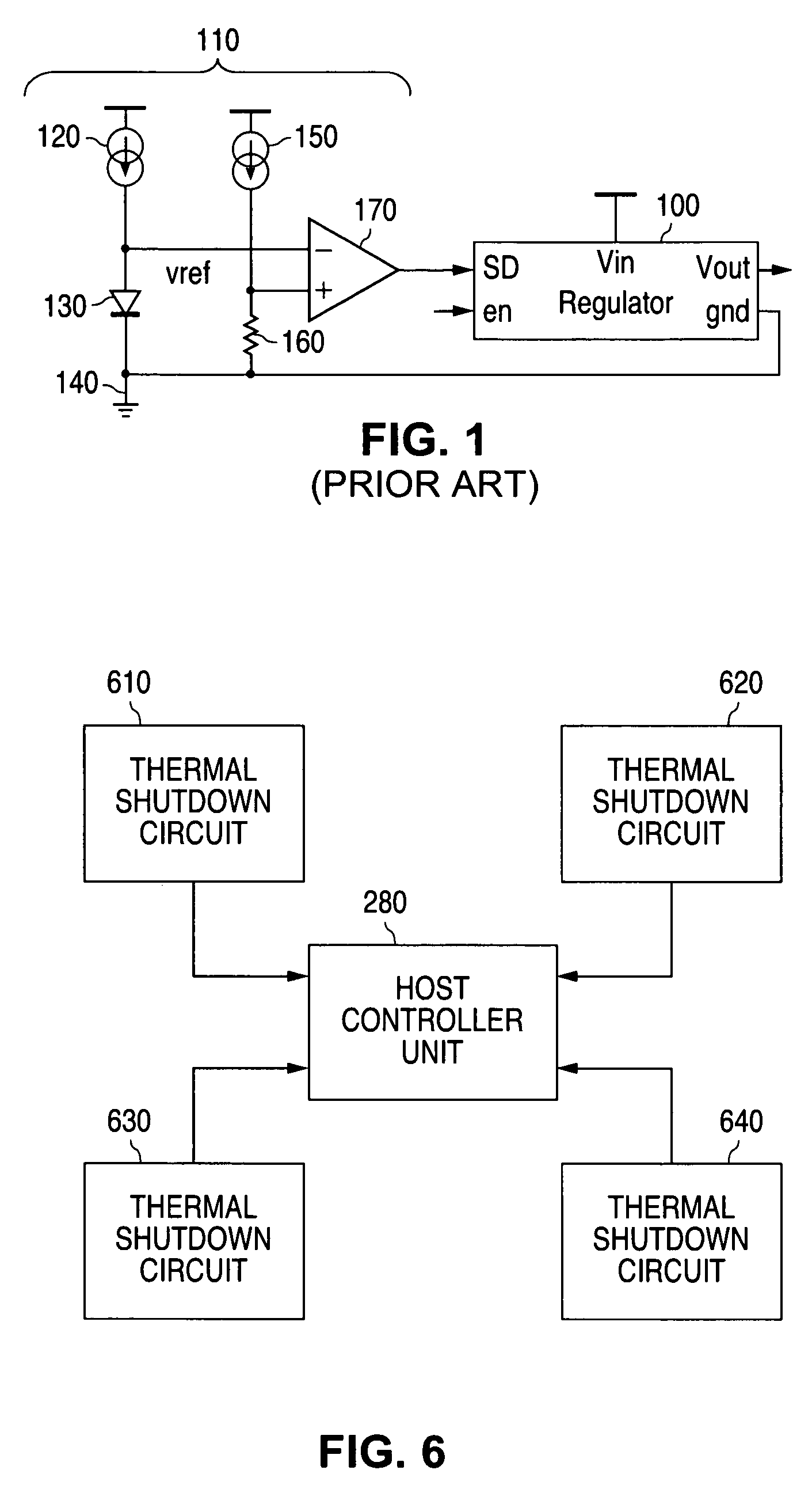 System and method for providing a thermal shutdown circuit with temperature warning flags