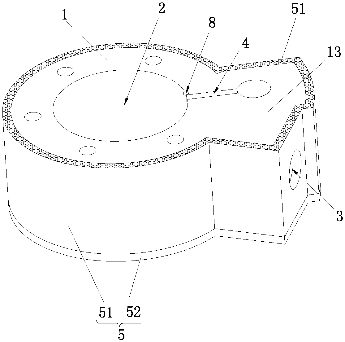 Thermal insulation and noise reduction cylinder of compressor