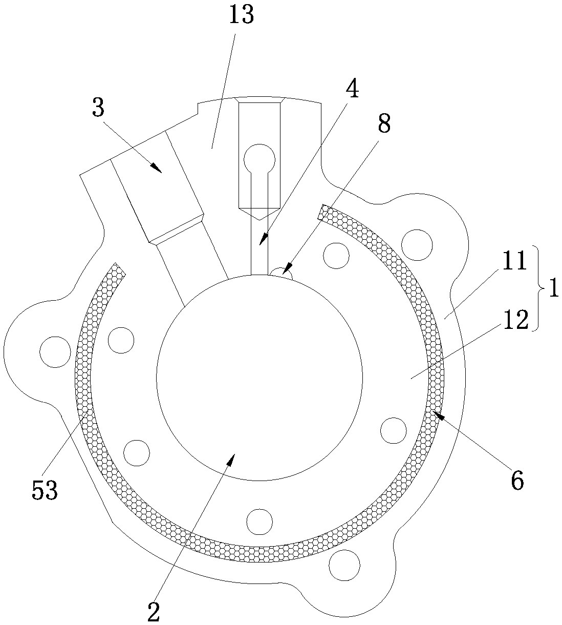 Thermal insulation and noise reduction cylinder of compressor