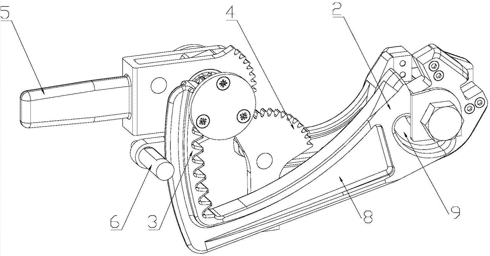 Ratchet type reinforcing steel bar cutter