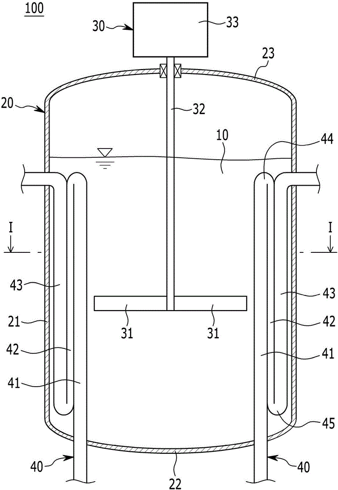 Batch reactor with baffle