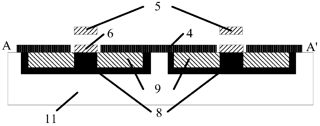 Gallium Nitride-Based Low Leakage Current Fixed Beam Switching Field Effect Transistor NOR Gate