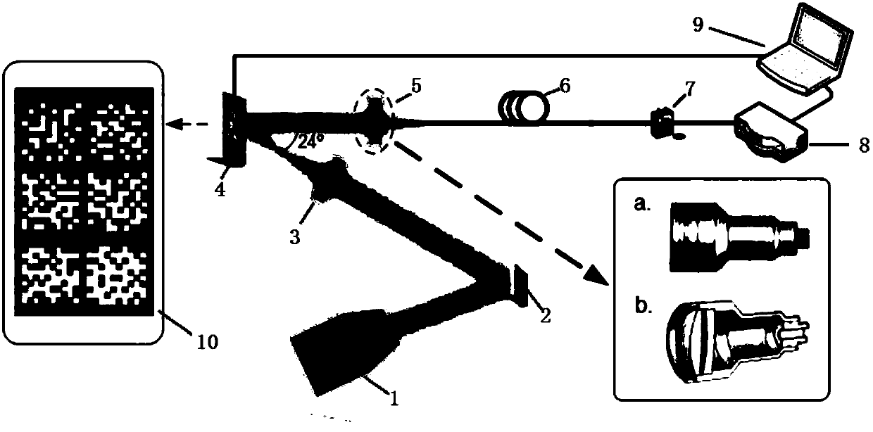 Single-pixel camera system based on multi-mode optical fiber