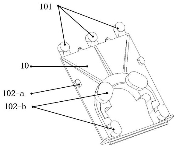 A device and method for automatically removing pouring riser of diesel engine bearing seat