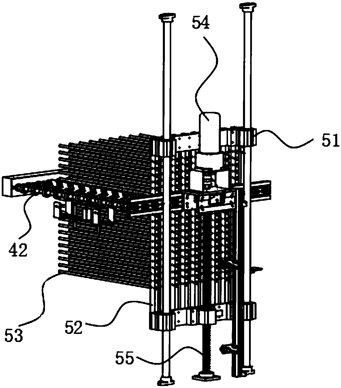 Plate placing machine with temporary storage function