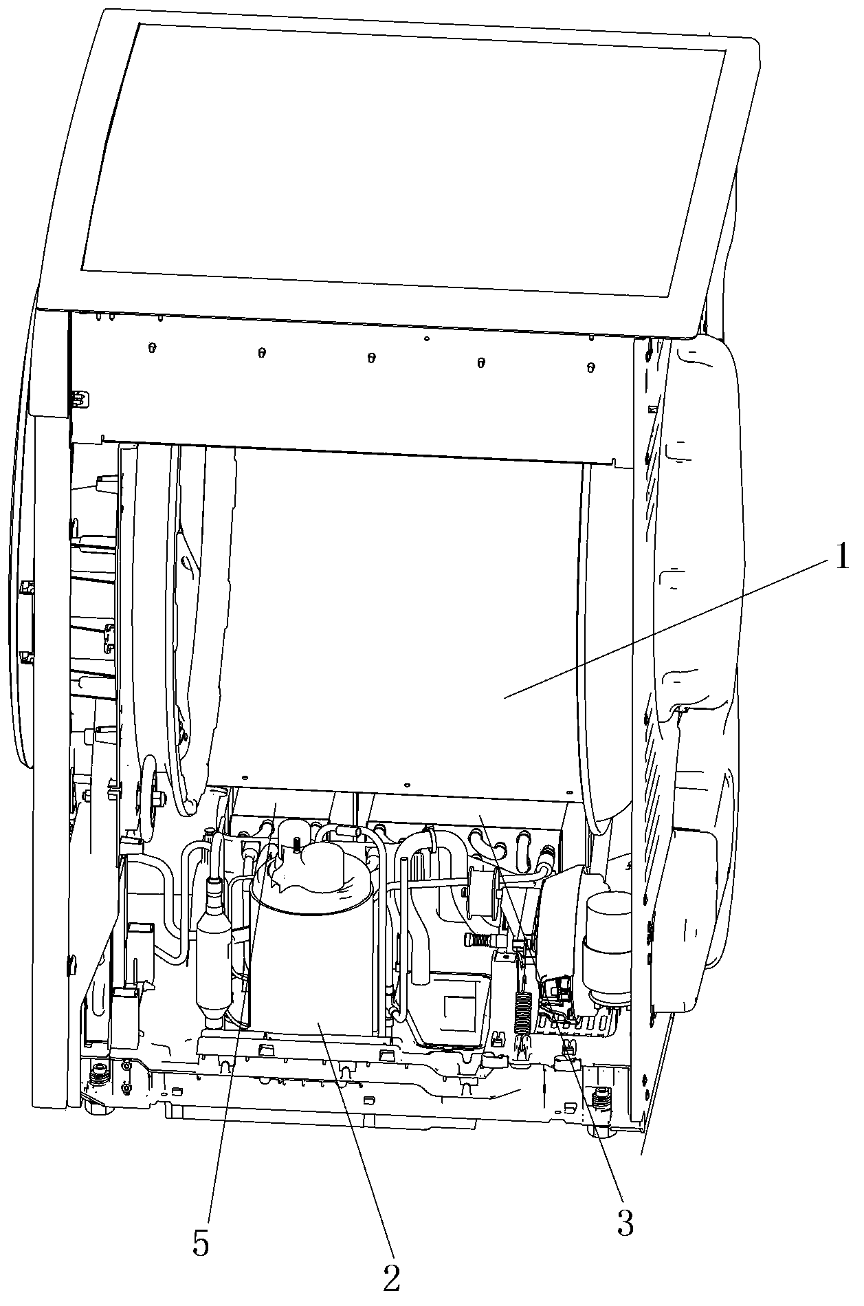 Heat-pump clothes dryer and clothes drying method