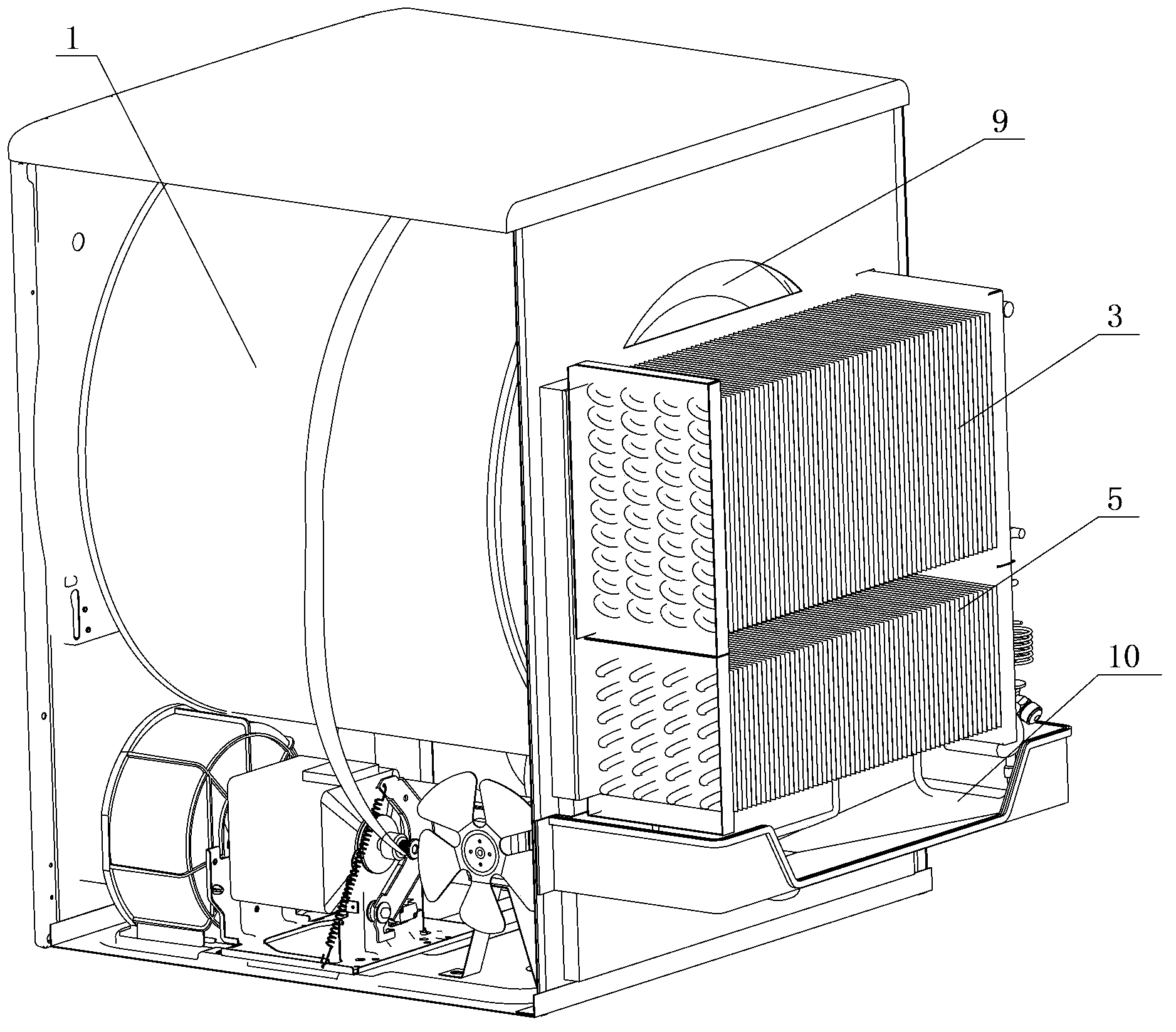 Heat-pump clothes dryer and clothes drying method