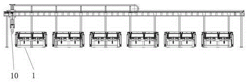 Refrigerator door foaming production line