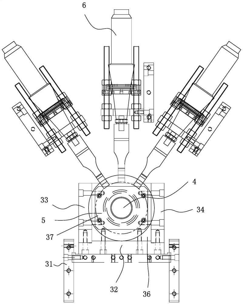 High-speed edge sealing device for KN95 mask