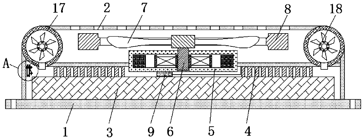 Hard disk fixing device based on electromagnetic induction principle