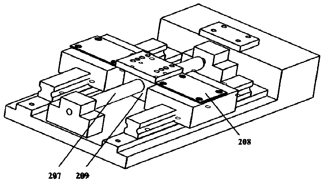 High polymer material damage in-situ test device and method based on ultrasonic waves