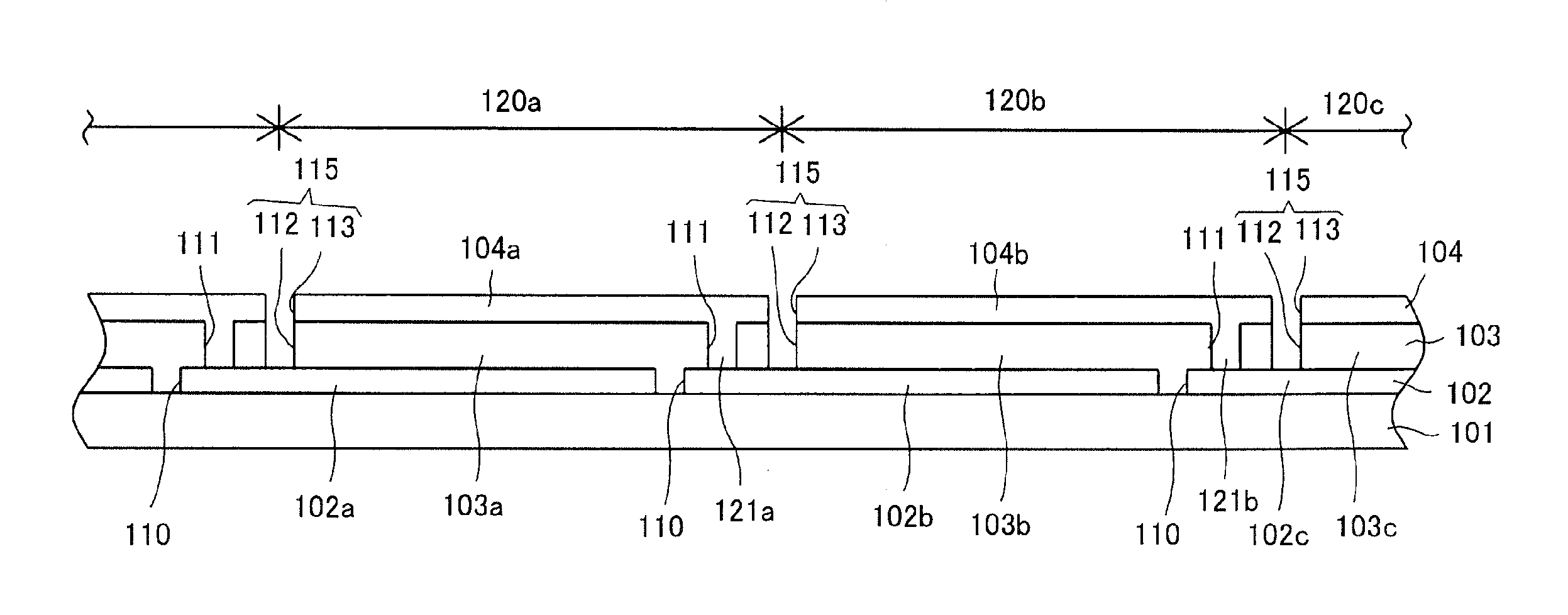 Integrated organic light-emitting device, method for producing organic light-emitting device and organic light-emitting device produced by the method