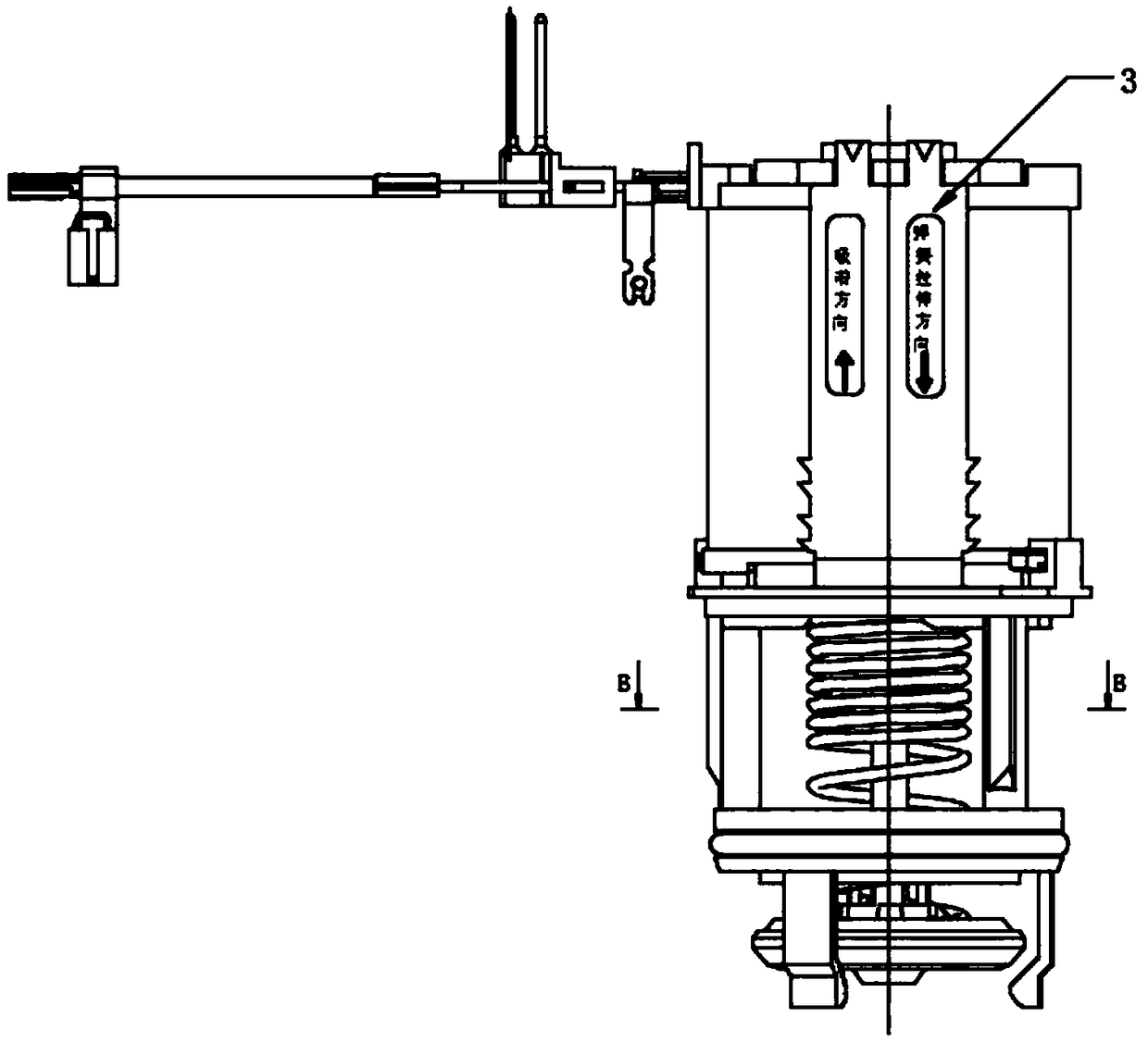 Electromagnetic valve for switching detection circuit