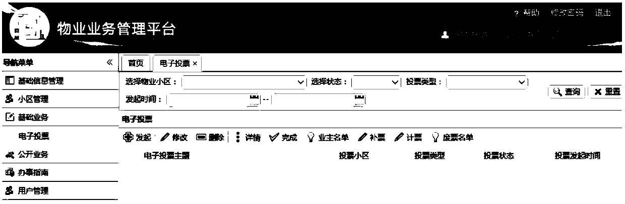 Property management method, system and device and computer-readable storage medium