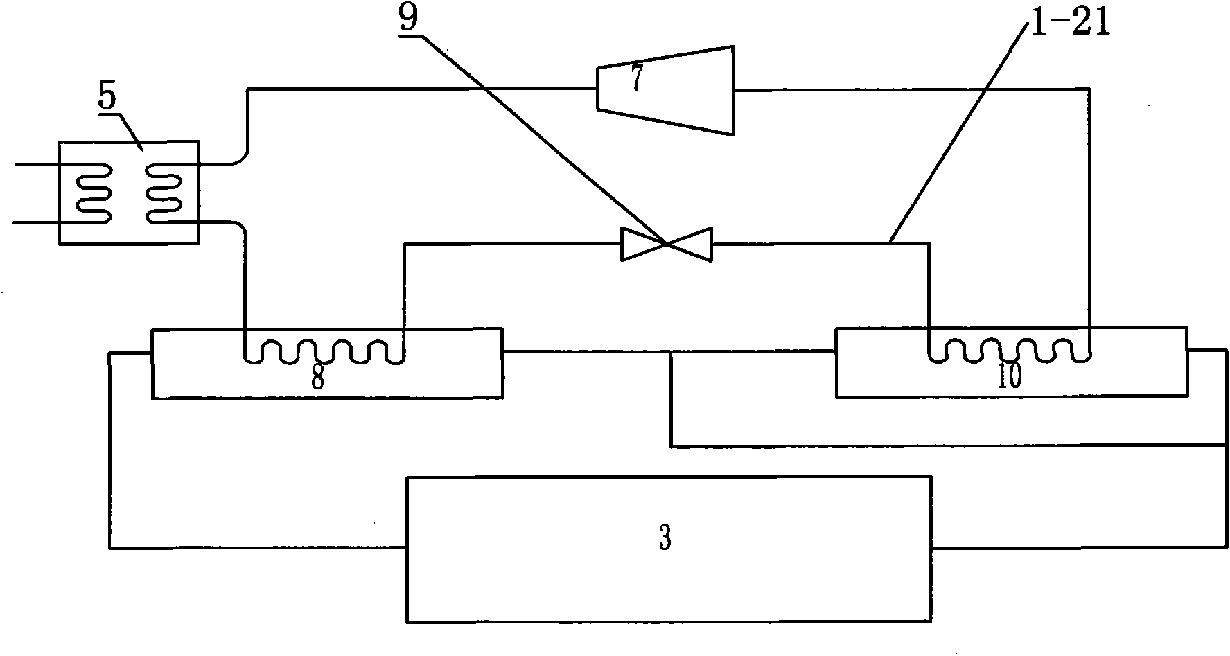 Solar energy and recycled water dual-heat-resource heat pump sludge drying system