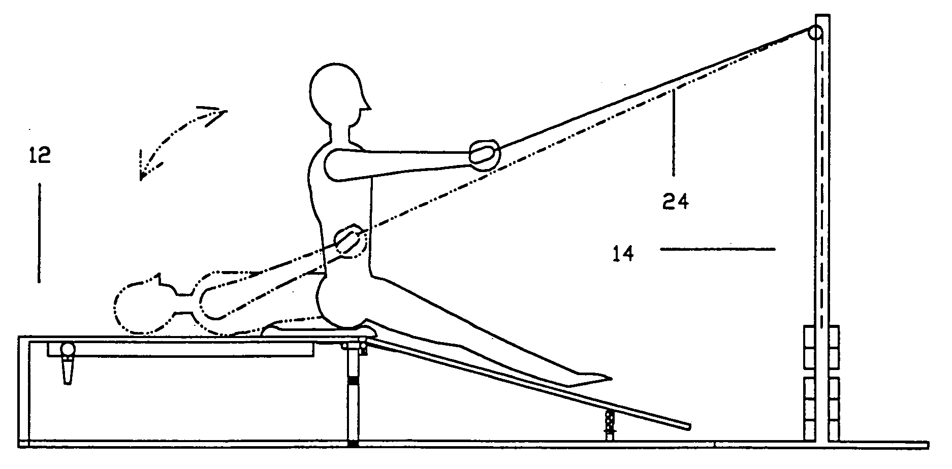 Bend and stretch abdominal and lower back exercise machine