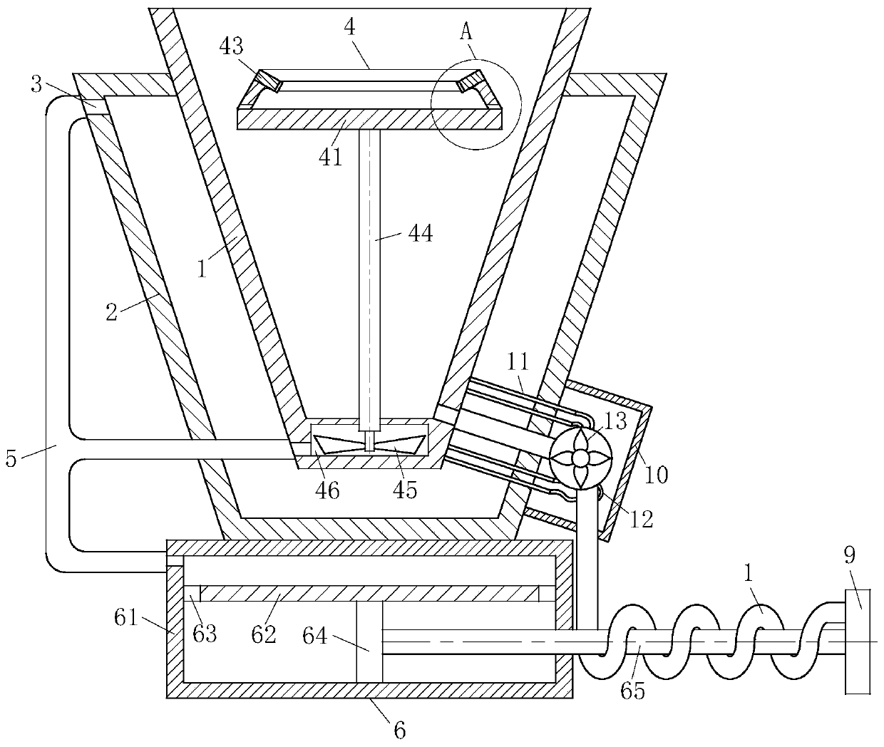 Centrifugal casting pouring unit