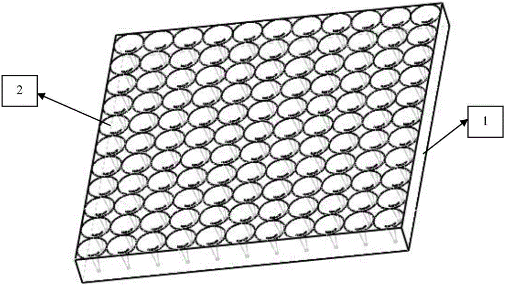 Conical micro-pore array and preparation method thereof