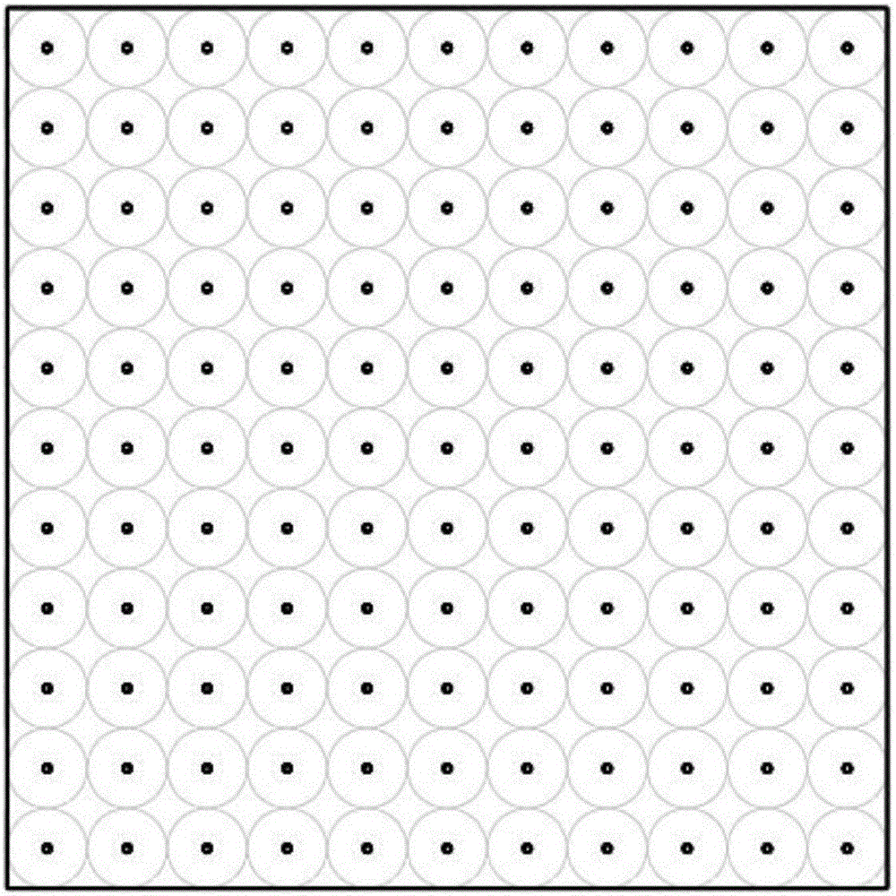 Conical micro-pore array and preparation method thereof