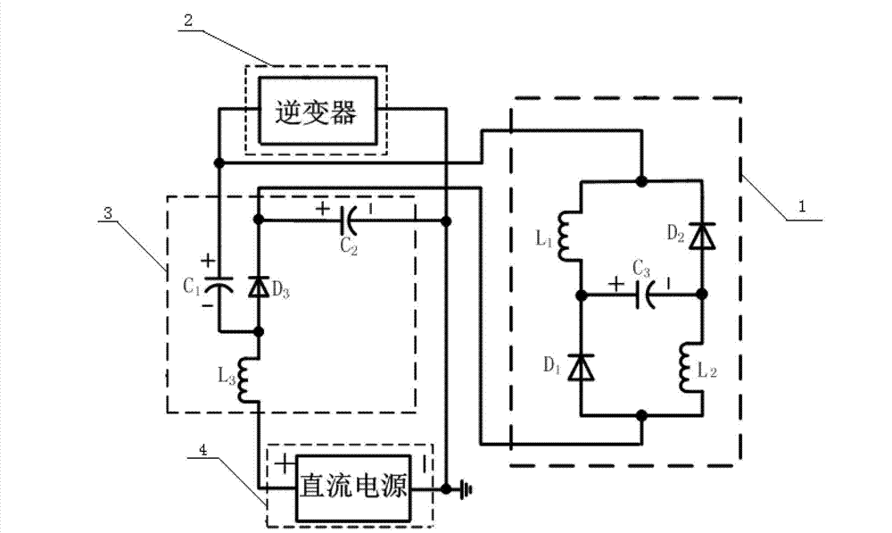 Quasi Z source inverter